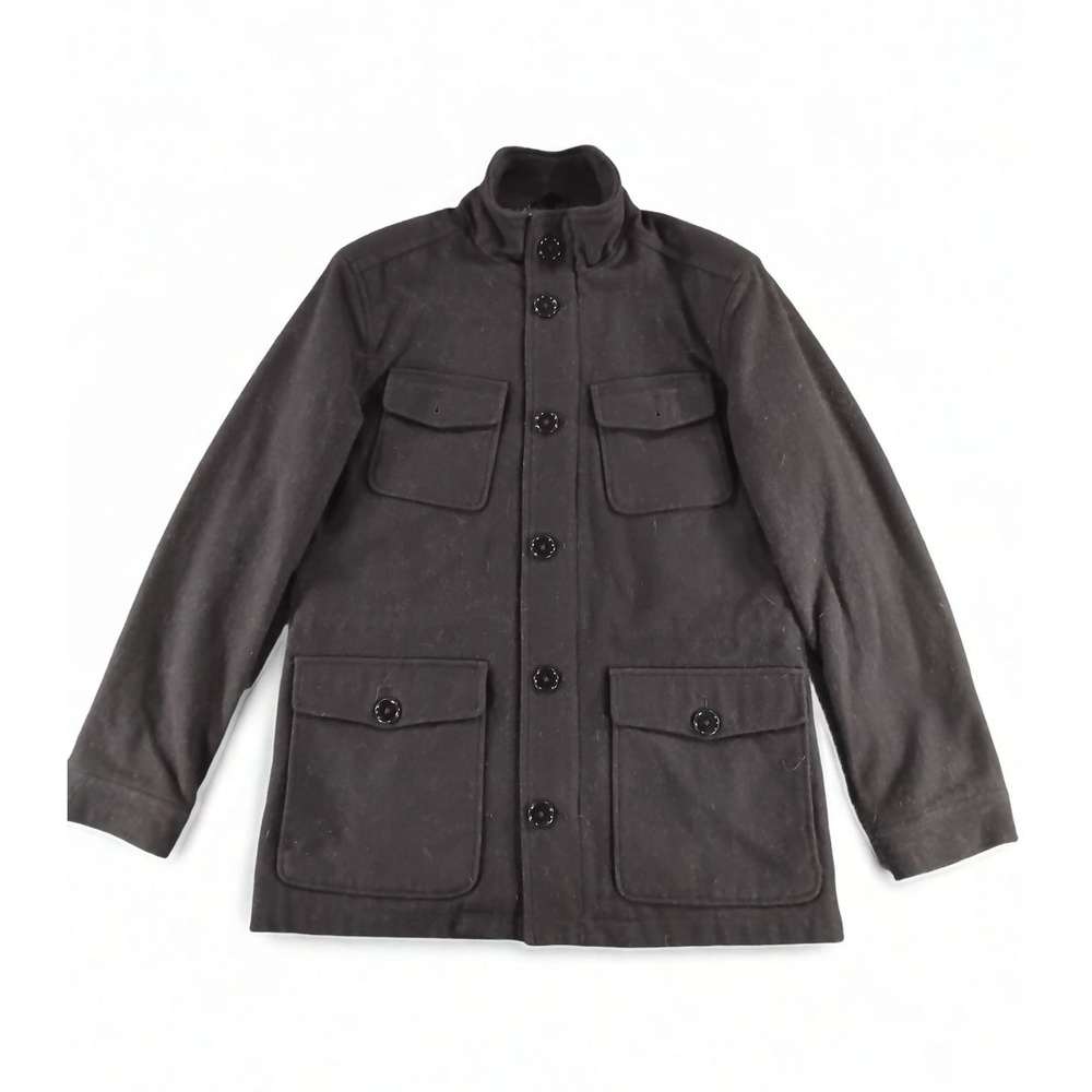 Minimalist Streetwear Kenneth Cole Field Jacket Size S Wool Blend Utility Coat